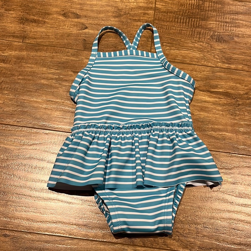 Baby striped bathing suit onepiece
